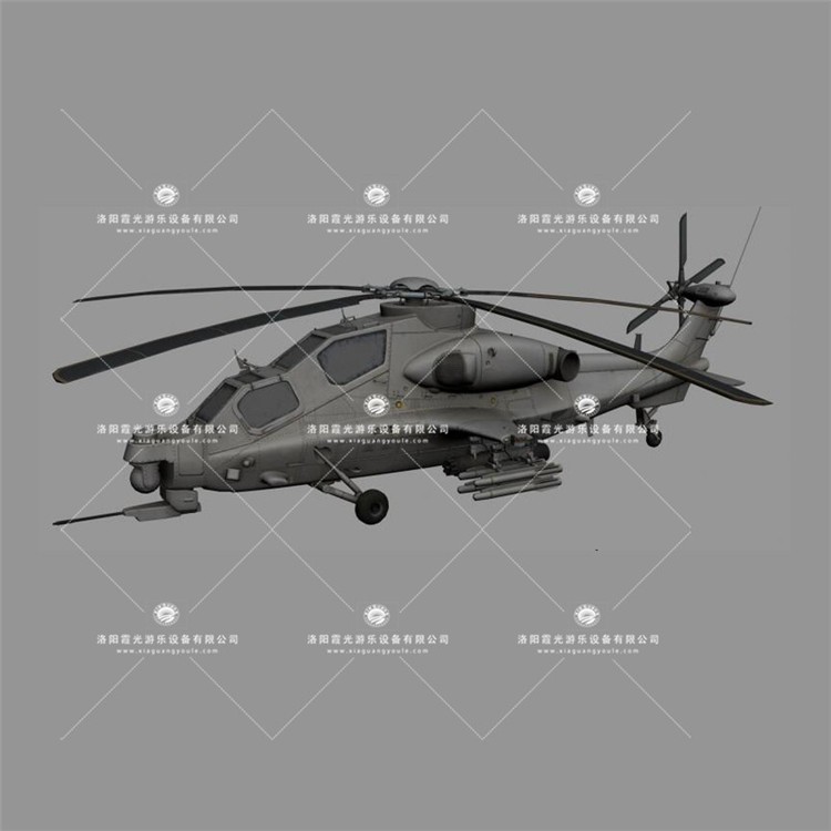 通渭武装直升机3D模型